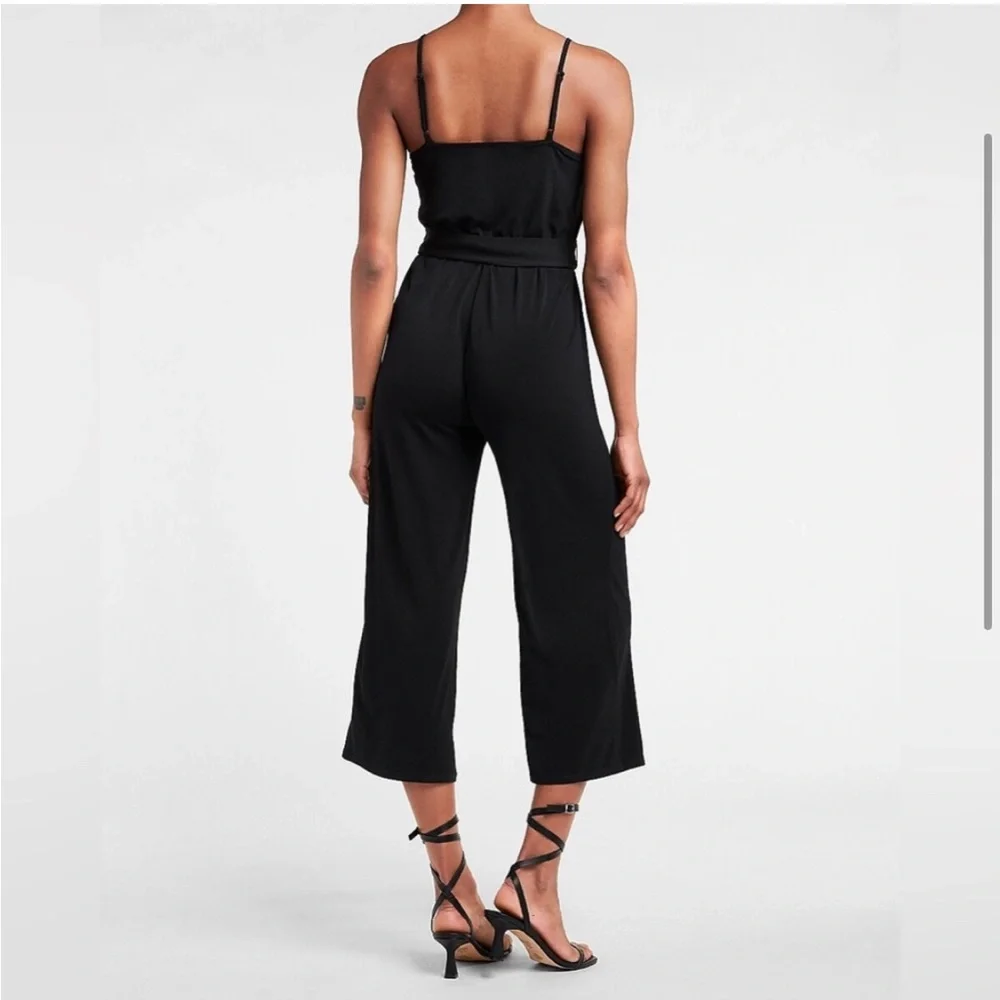 Express Lace Trim Jumpsuit Size Large - Picture 2 of 6